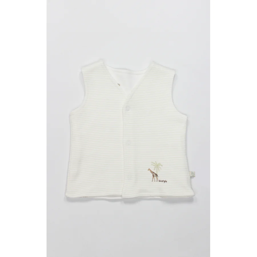 Bistyle Yelek Çift Taraflı Safari Forewer Yeşil