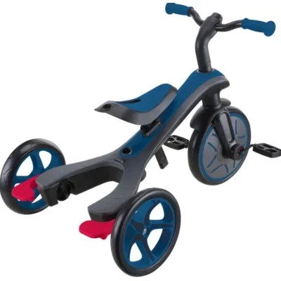 Globber Explorer 4in1 Trike Bisiklet, Kraliyet Mavisi