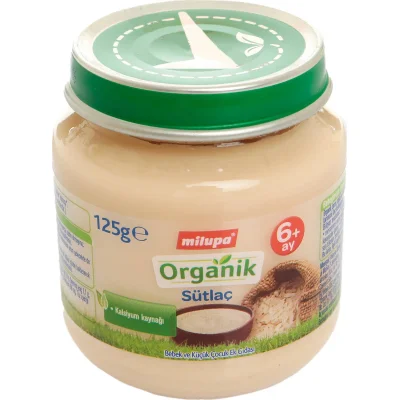 Milupa Organik Sütlaç Kavanoz Maması, 125g