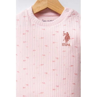 U.S Polo Bebek 2'Li Takım USB2456 Pudra