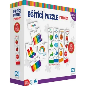 Games Eğitici Puzzle Renkler, 60 Parça