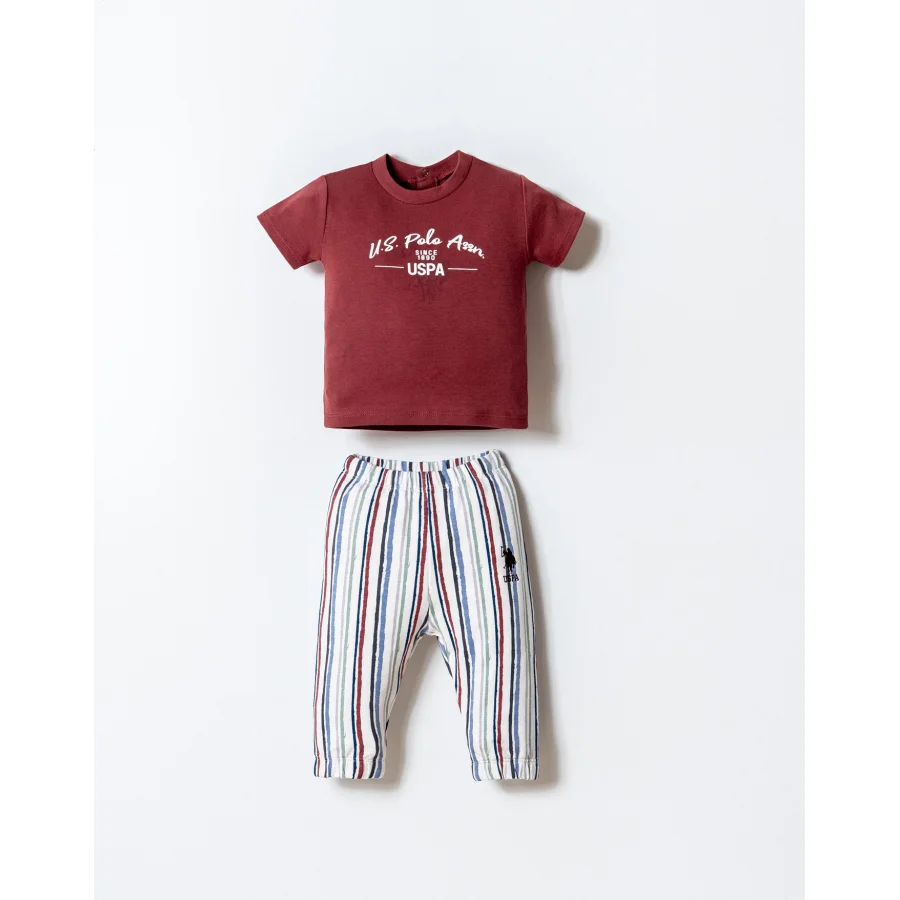 U.S. Polo Takım, 2'li, Bordo