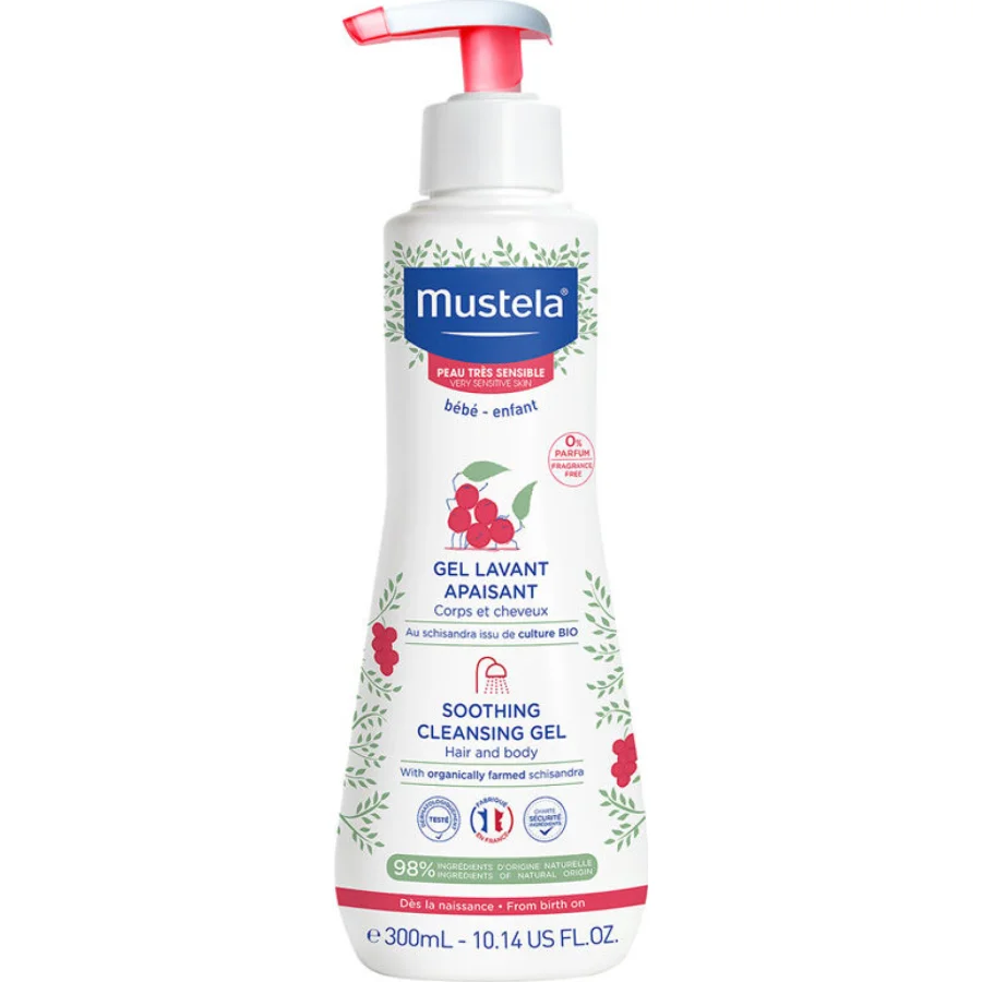 Mustela Soothing Çok Hassas Ciltler İçin Rahatlatıcı Şampuan, 300 ml