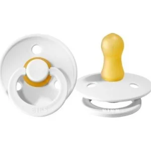 Bibs Colour Kauçuk Emzik, 0-6 Ay, White