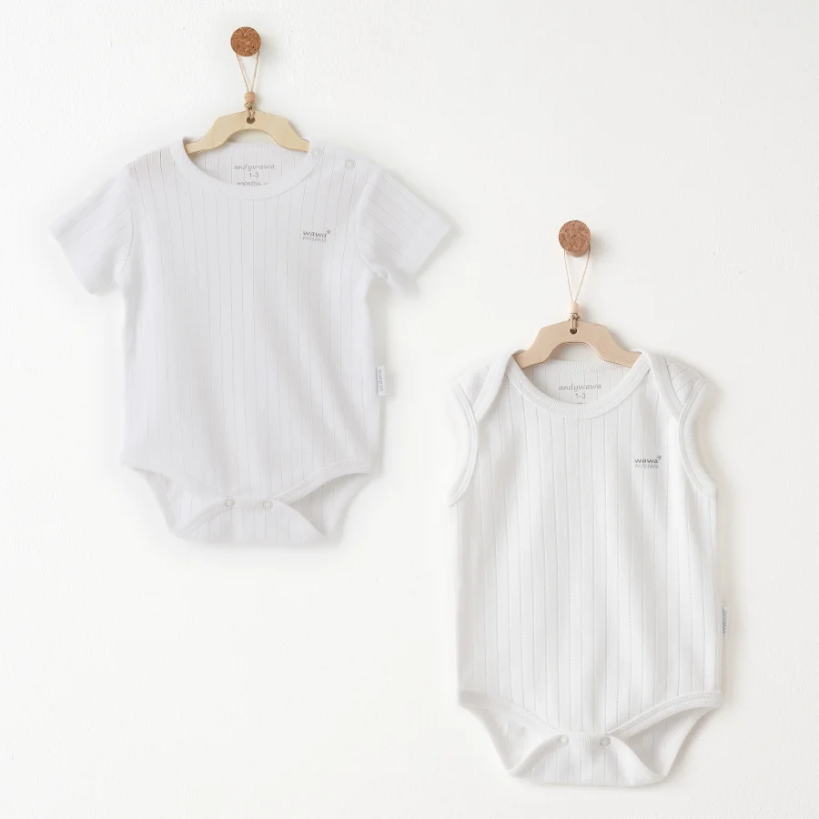 Andywawa Hello Elephant Badi, 2'li, Beyaz