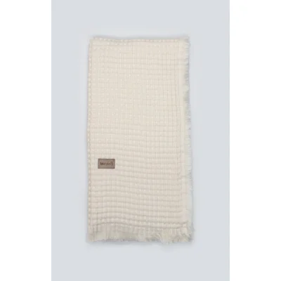 Bistyle Style Baby Pike Battaniye, 110x110 cm, Ekru