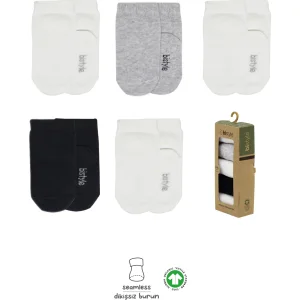 Bistyle 5'li Penye Soket Kutulu Basic Çorap 10131 Gri