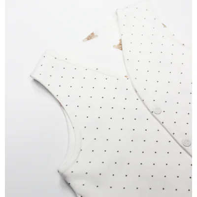 Bistyle I Am So Bear Çift Taraflı Bebe Yelek, Bej, Ekru