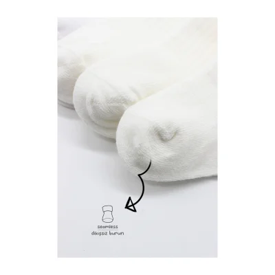 Bistyle Basic Penye Soket Çorap, 6'lı, Ekru