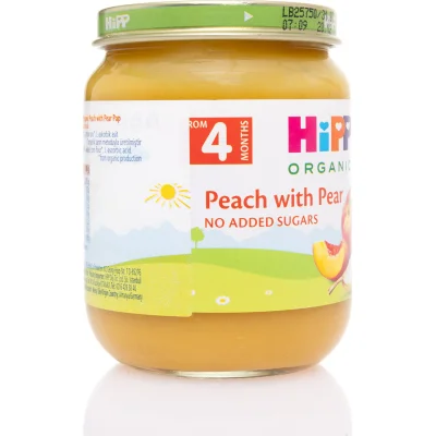 Hipp Organik Armut Şeftali Püresi, 125 g