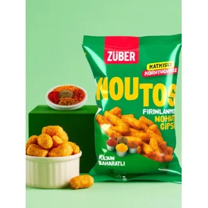 Züber Noutos Fırın Nohut Cipsi, 55 g, Kajun Baharatlı