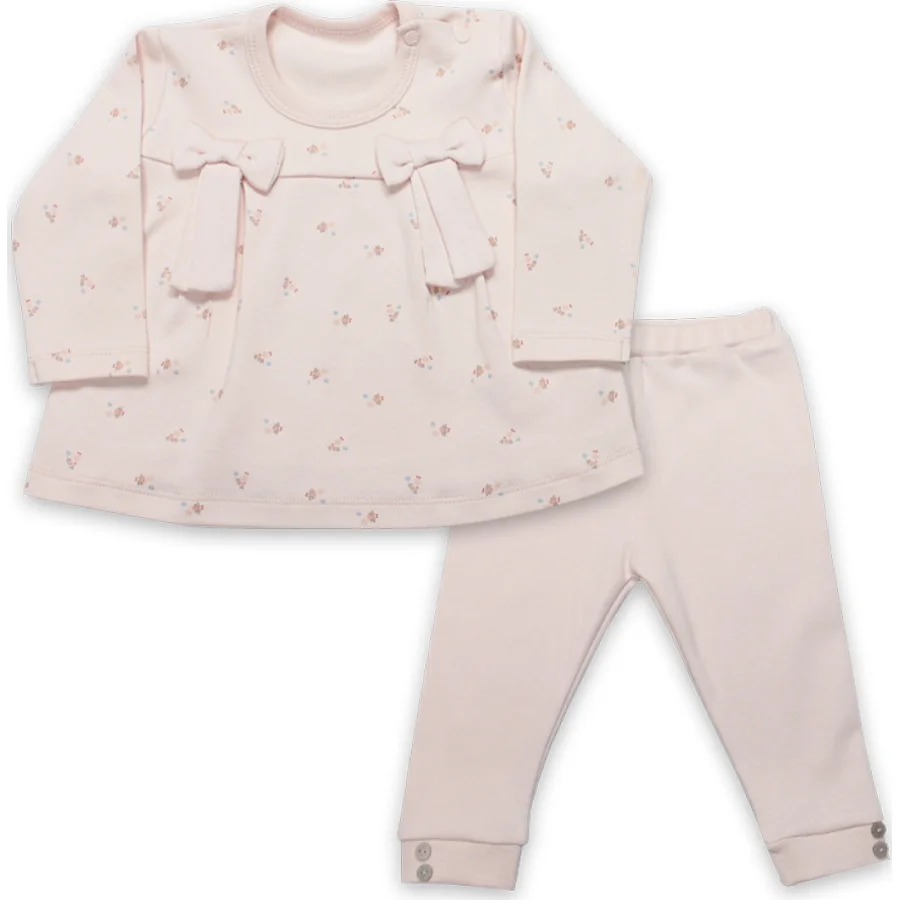 Bistyle Grow In Love Bebe Takım, 2'li, Pembe, Ekru