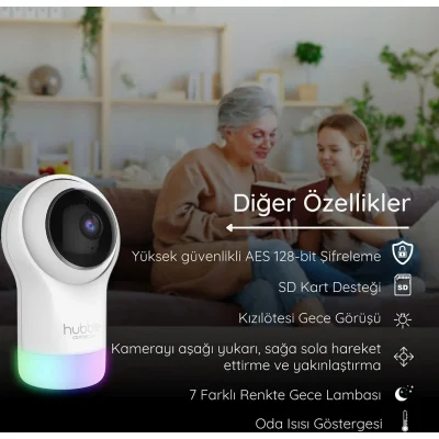 Hubble Glow Full HD Wifi Bebek Kamerası