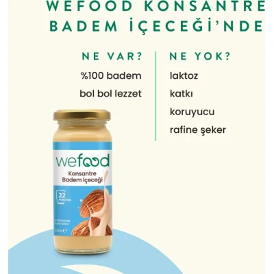 Wefood Organik Badem Sütü Konsantresi, 240 g