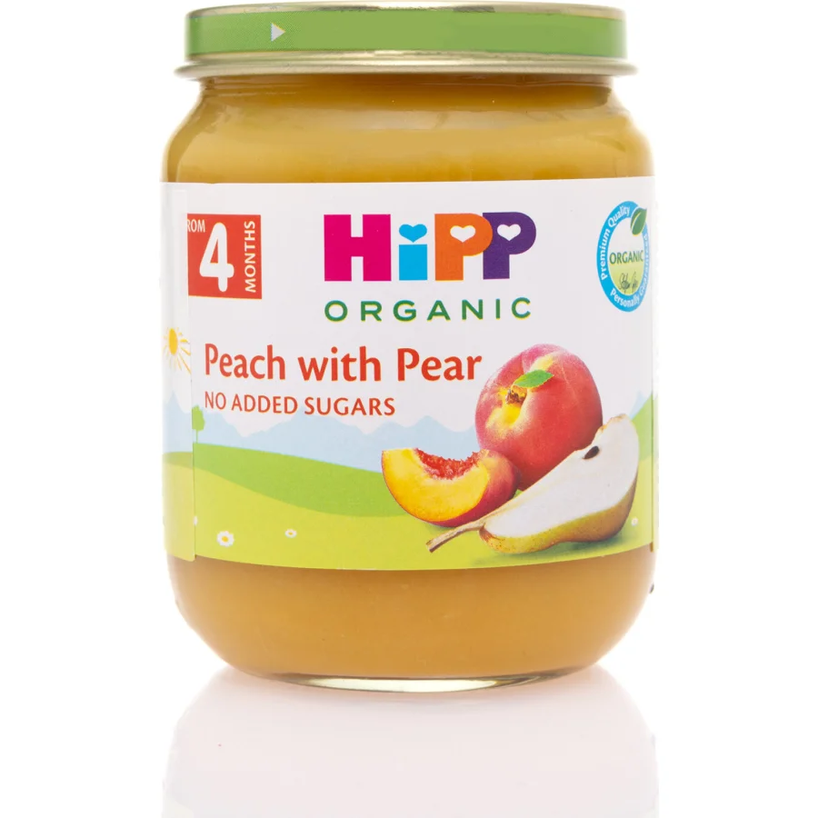 Hipp Organik Armut Şeftali Püresi, 125 g