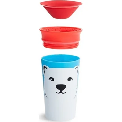 Munchkin Mucize 360° Wildlove Alıştırma Bardağı 12 Ay+, 266 ml, Kutup Ayısı