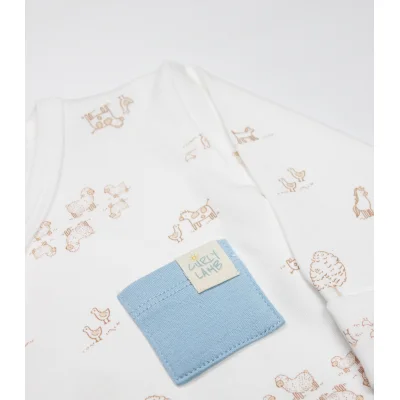 Bistyle Curly Lamb Zıbın Takımı, 3'lü, Bej, Ekru