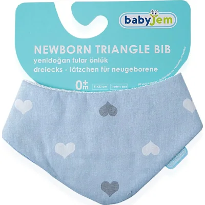 BabyJem Yenidoğan Fular Önlük, Mavi