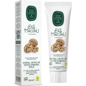 Eyüp Sabri Tuncer Doğal Diş Macunu, Ceviz & Ceviz Kabuğu Özlü, 90 g