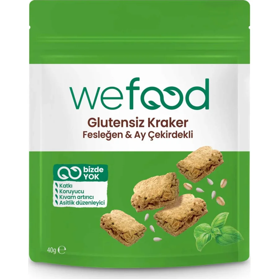 Wefood Fesleğenli Ayçekirdekli Kraker, 40 g