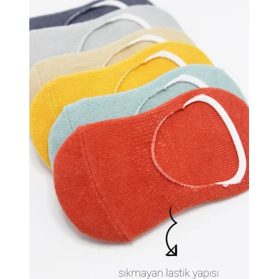 Bistyle 6'Lı Mix Babet Çorap 30101 Kiremit