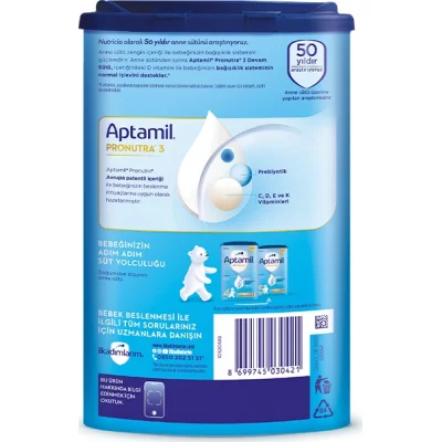 Aptamil 3 Devam Sütü, 800 g