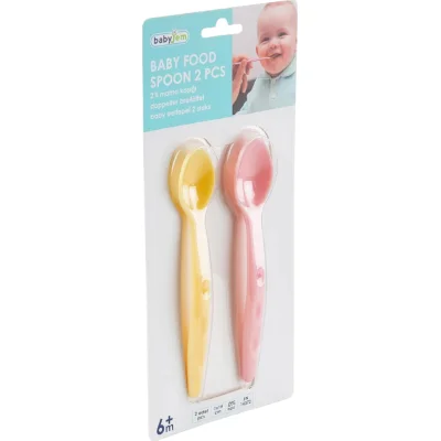 BabyJem Mama Kaşığı, Pembe, Sarı, 2'li