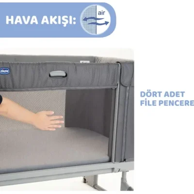Chicco Next2Me Forever Anne Yanı Beşik, Moon Grey