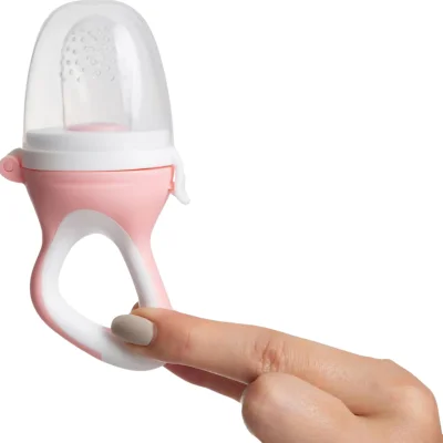 BabyJem Silikon Uçlu Meyve Sebze Emziği, Pembe