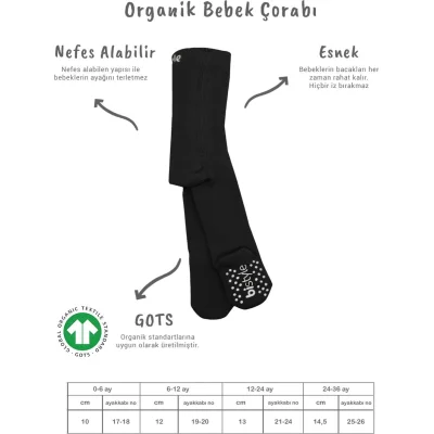 Bistyle Kaymaz Basic Külotlu Çorap, Siyah