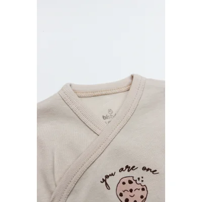 Bistyle 3lü Zıbın Takım Cookies Cute Happy 13118 Somon