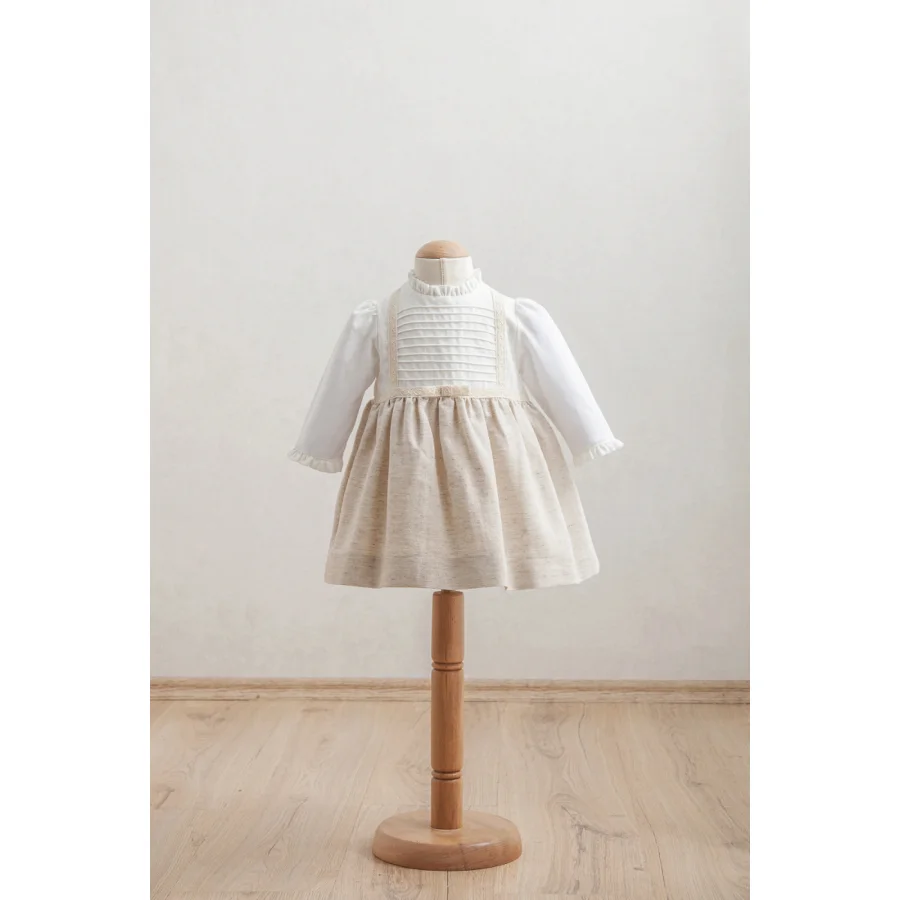 Tongs Baby Bebek Elbise 3921 Bej