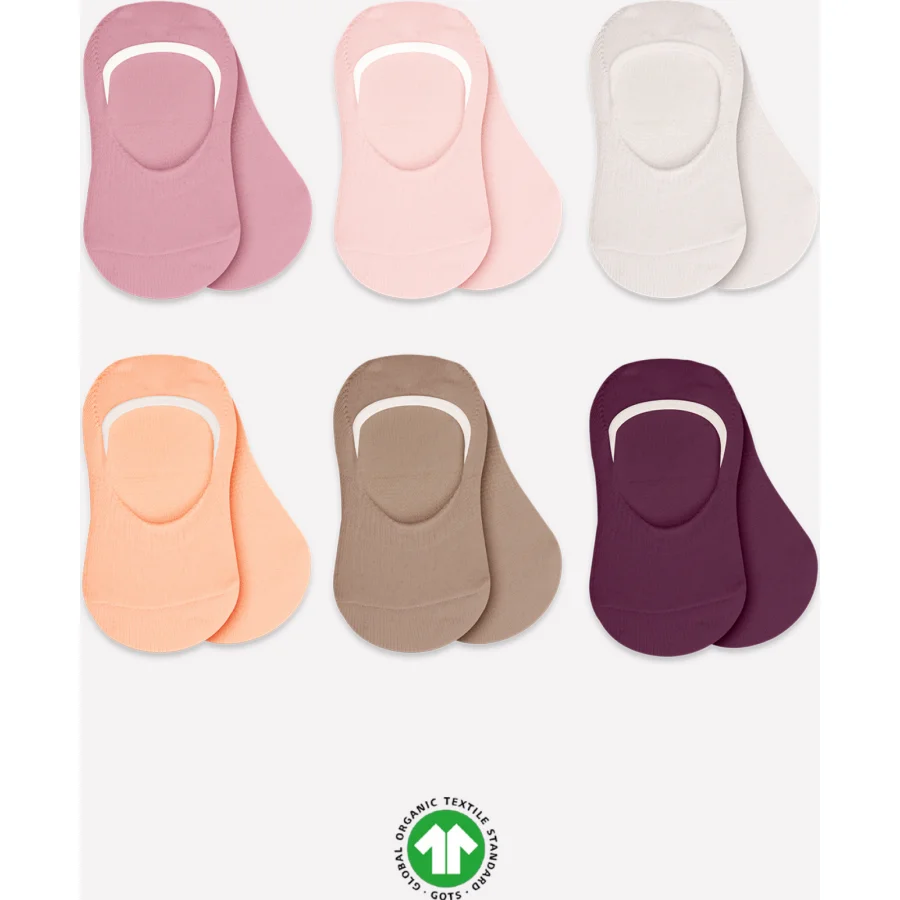 Bistyle 6'Lı Mix Babet Çorap 30101 Gül Kurusu