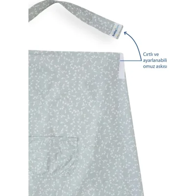 BabyJem Cepli Emzirme Önlüğü, Yeşil, Halka