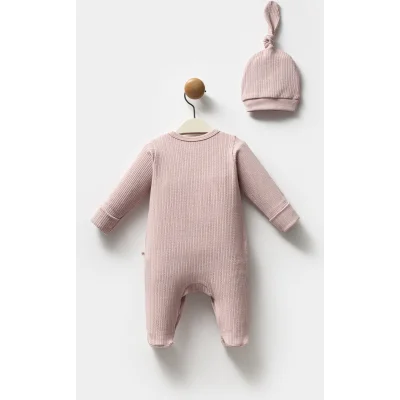 Moi Noi Şapkalı Tulum MNB1236 Mürdüm