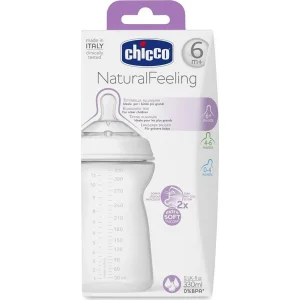 Chicco NaturalFeeling PP Biberon, 6 Ay+, 330 ml