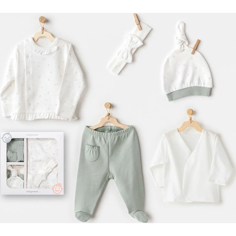 Andywawa Cute Bear Friends Hastane Çıkışı, 5'li, Yeşil