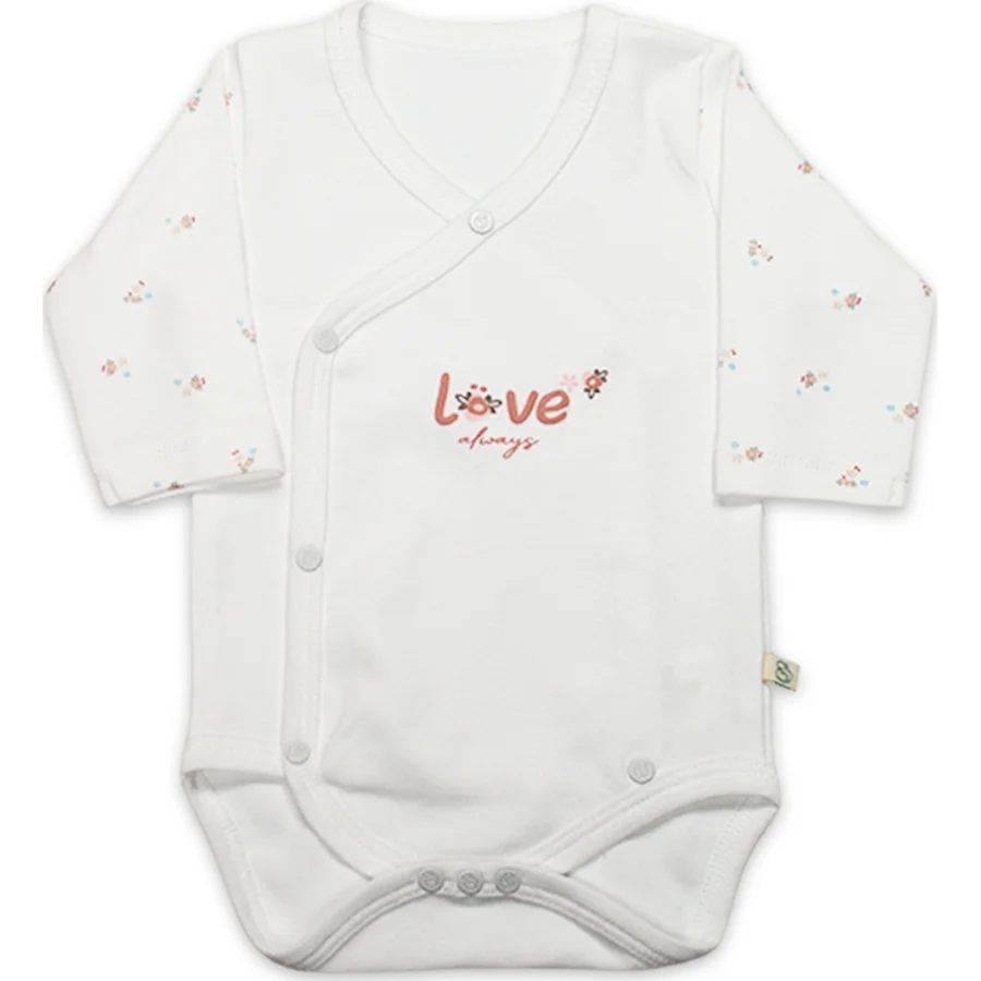 Bistyle Grow In Love Kruvaze Body, Pembe, Ekru