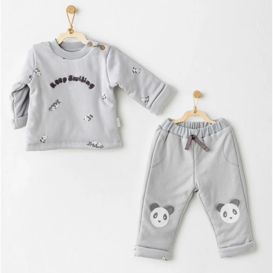 Andywawa Fiber Keep Smiling Takım, 2'li, Gri