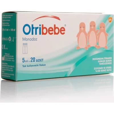 Otribebe Monodoz İzotonik ve Steril Deniz Suyu, 5 ml, 20 Flakon