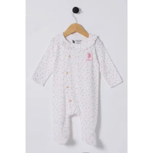 U.S Polo Bebek Tulum, Beyaz-Pembe, Pembe