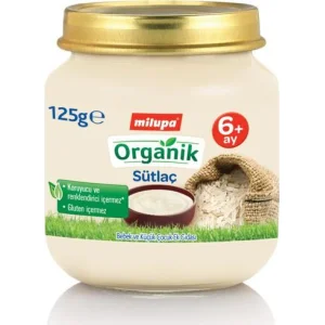 Milupa Organik Sütlaç Kavanoz Maması, 125g