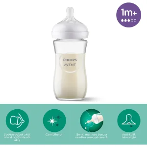 Philips Avent Doğal Tepkili Natural Response Cam Biberon, 240 ml, 1+ Ay