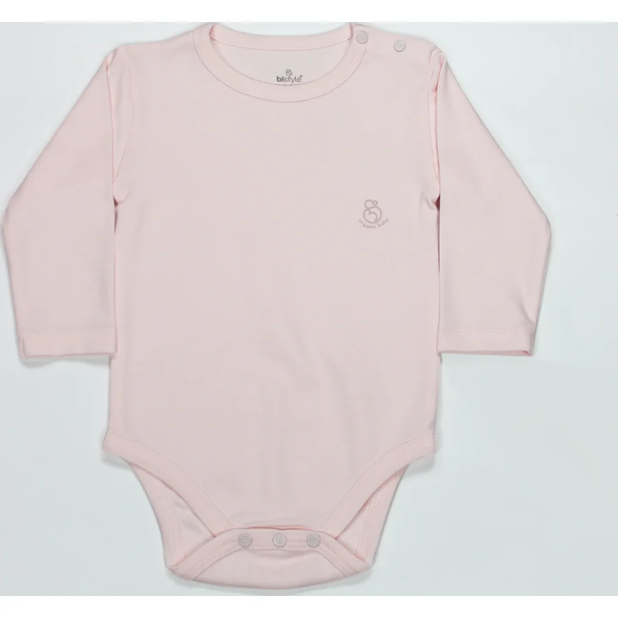 Bistyle Natural Basic Style Uzun Kol Body, Pembe