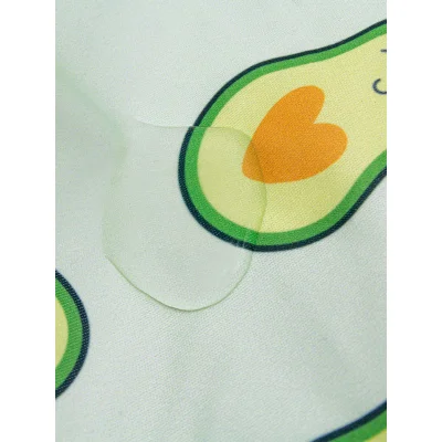 BabyJem Baskılı BLW Kolsuz Önlük, Avokado