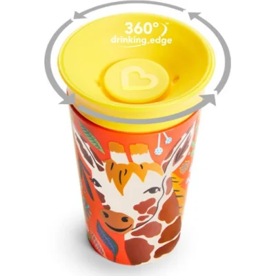 Munchkin Mucize 360° Wildlove Alıştırma Bardağı 12 Ay+ 266 ml Zürafa
