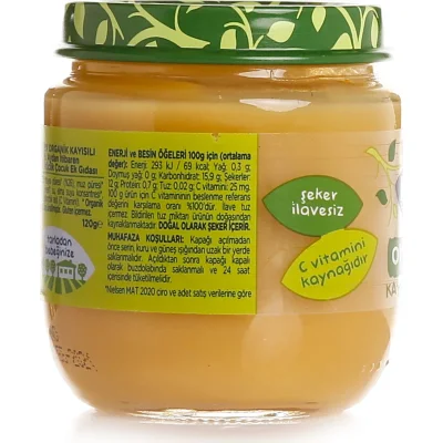 Hero Baby Organik Kayısı Muz Püresi Kavanoz Mama, 120 g