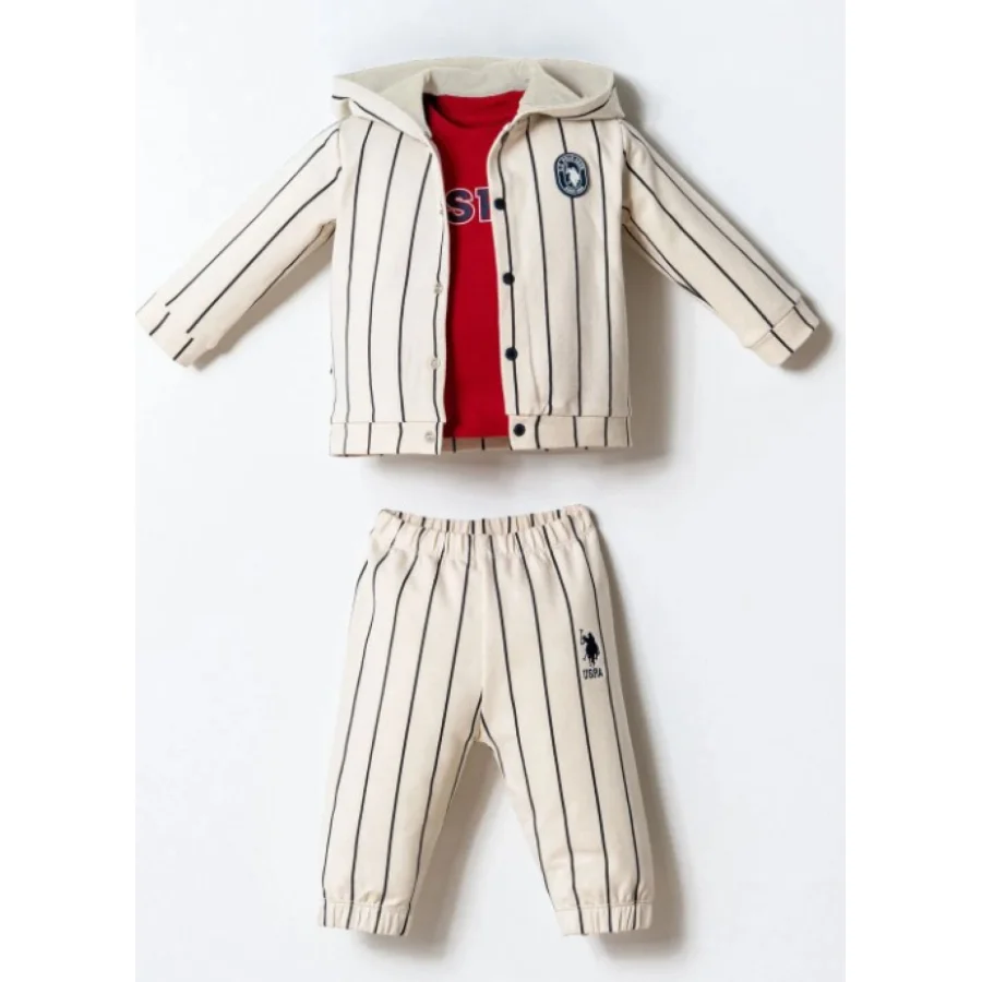 U.S. Polo Takım, 3'lü, Kırmızı