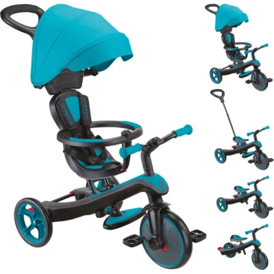 Globber Explorer 4in1 Trike Bisiklet, Mavi