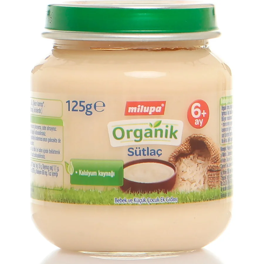 Milupa Organik Sütlaç Kavanoz Maması, 125g